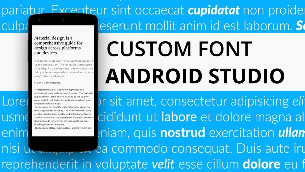 custom fonts on Android scaled