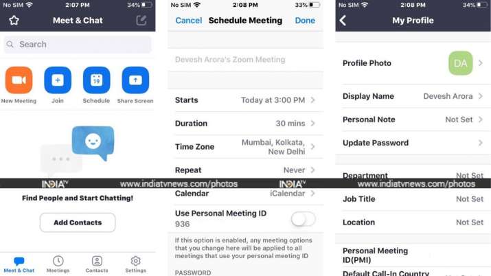 Zoom Meetings Android iOS Computer