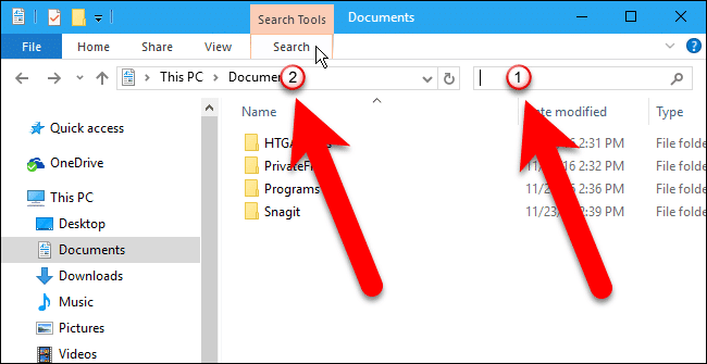 Clear Search History Windows File Explorer