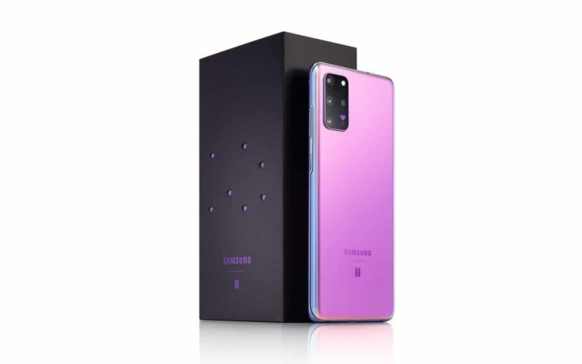 Purple Samsung Galaxy S20+ 5G BTS Edition