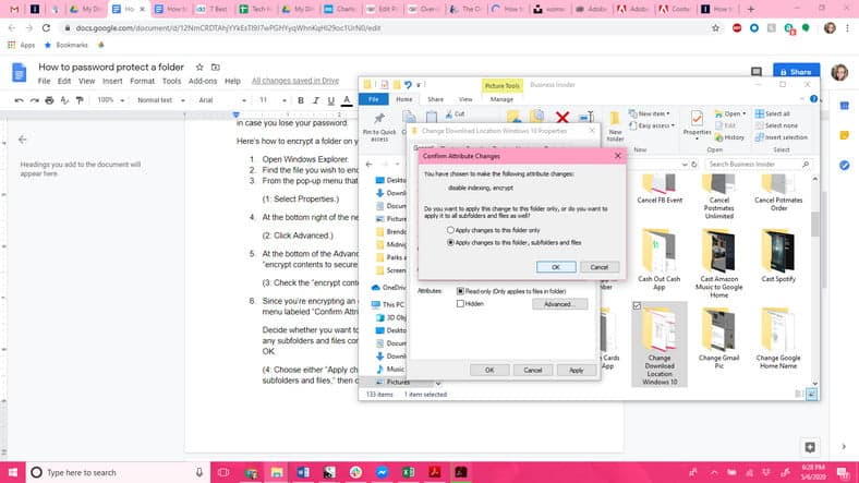 Password Protect Folder Windows PC