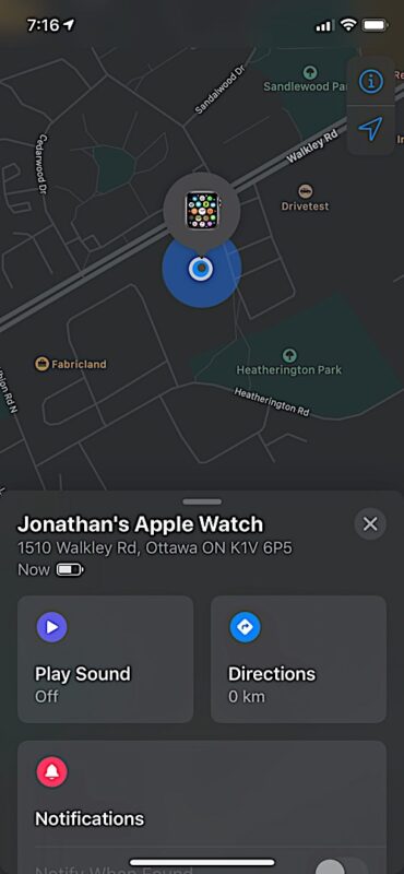 Find Lost Stolen Apple Watch