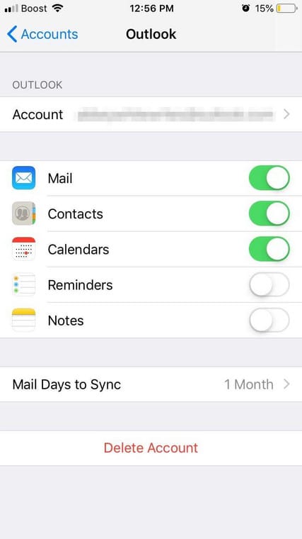 Add Outlook Calendar iPhone