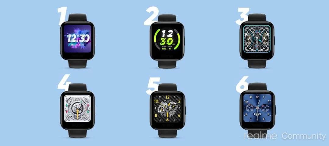 The six watch faces to be named
