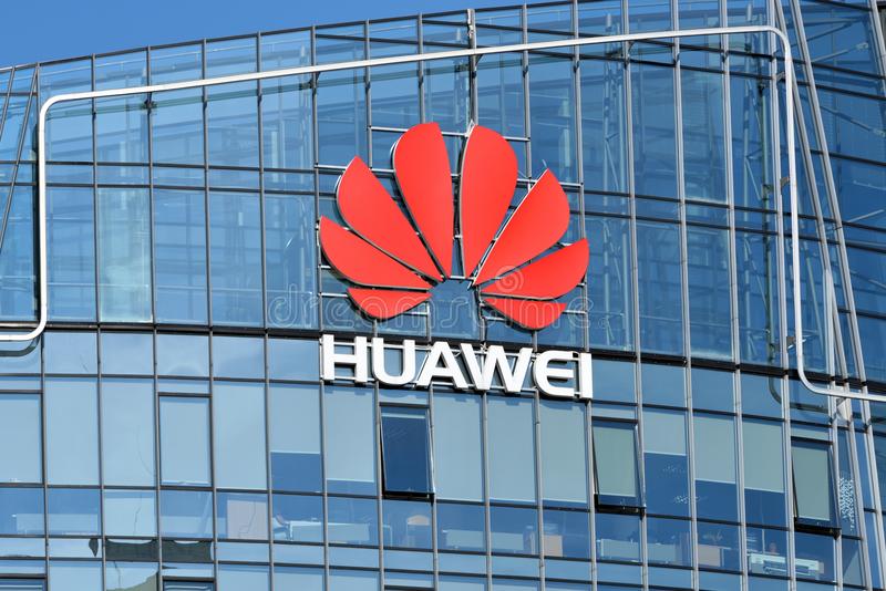 Huawei Logo Building
