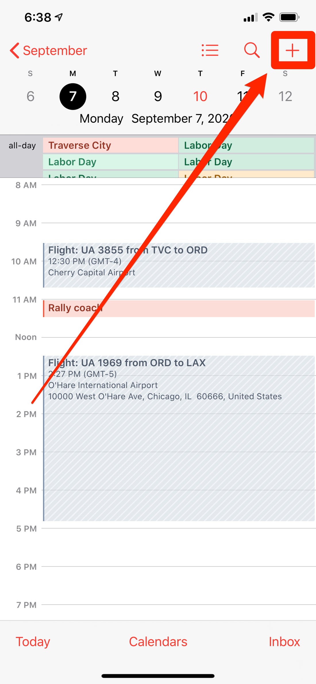 Add Events iPhone Calendar