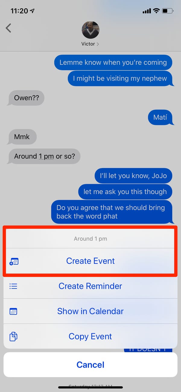 Add Events iPhone Calendar