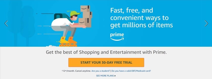 Get Amazon Prime Free