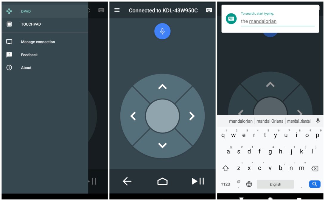 Use Smartphone Control Android TV