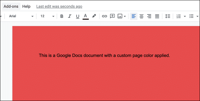 Google Docs Custom Page Color