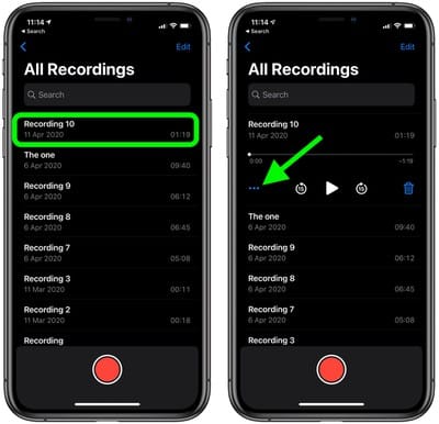 Improve Voice Memo Recordings iOS 14 iPhone