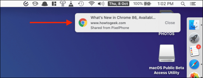 Transfer Chrome Tabs iPhone iPad
