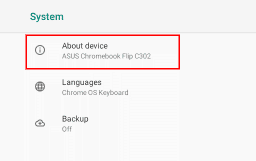 Check Android Version Chromebook