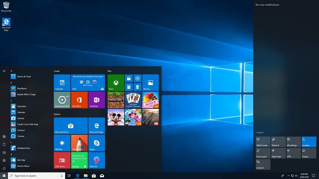 Windows 10 1803