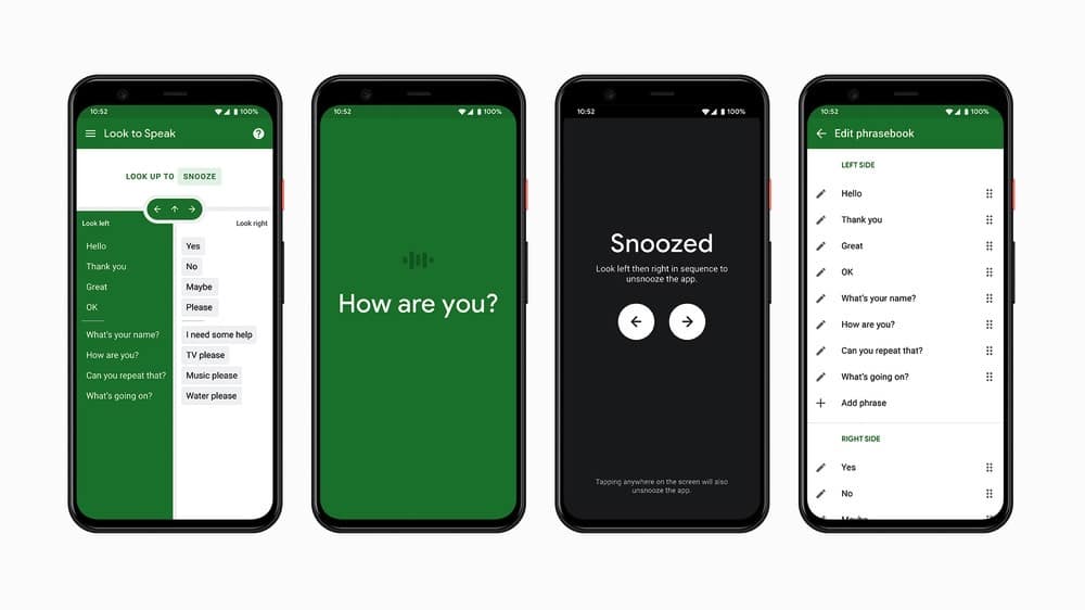 Google Look To Speak App