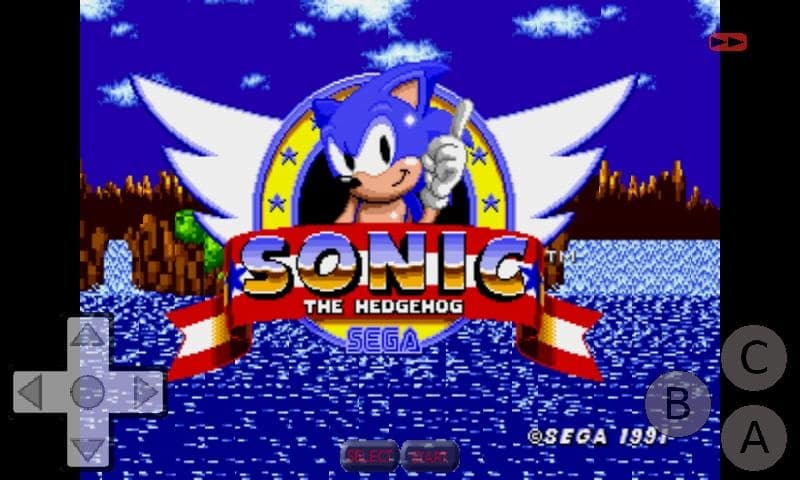 Sonic The Hedgehog On Genplusdroid Emulator
