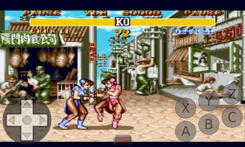 Street Fighter On Genplusdroid Emulator