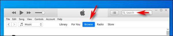 Itunes Browse Or Search