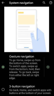 Use Gesture Navigation Android 11