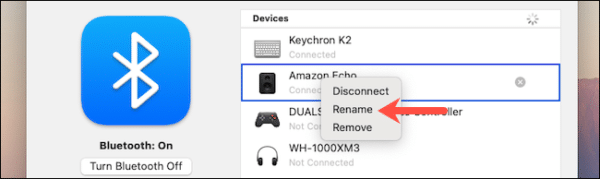 Rename Bluetooth Device Macos