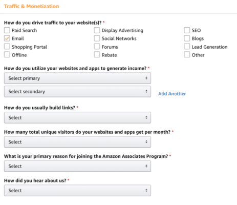 Change Amazon Affiliate-Program Email Address