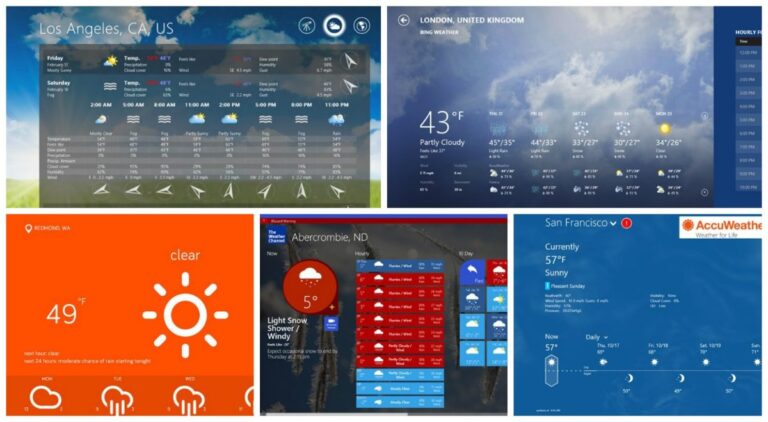 best five free weather apps for windows 10