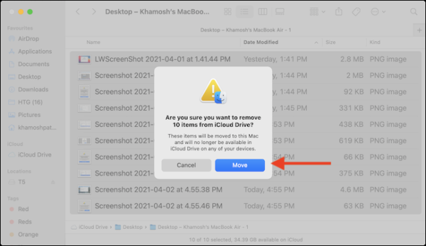Move Data Out Of Icloud Drive