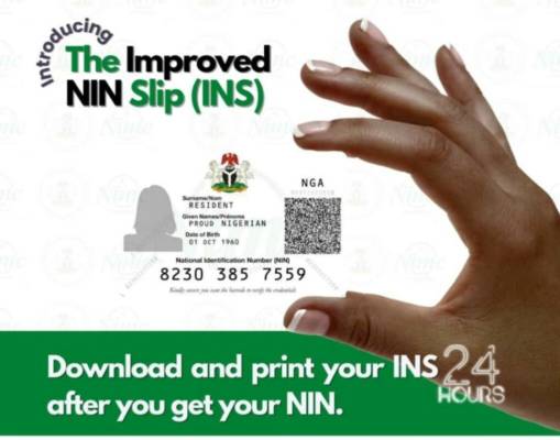 Print Improved NIN Slip (INS)