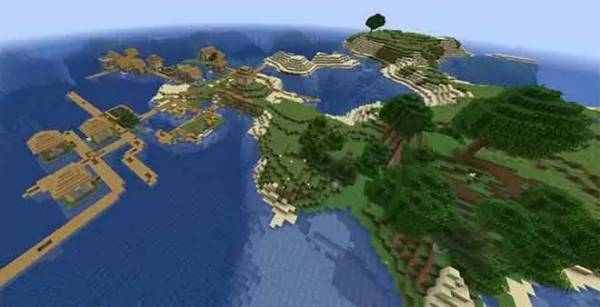 Minecraft Best Seeds Village Island