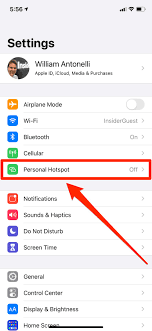 Enable iPhone Personal Hotspot