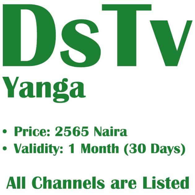 DStv Yanga Channel List