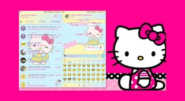 Hello Kitty 2 Whatsapp Theme