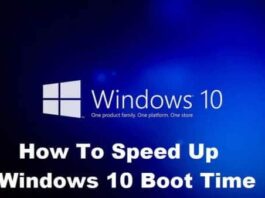 How To Speed Up Windows 10 Boot