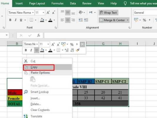 Move Excel To Word 001