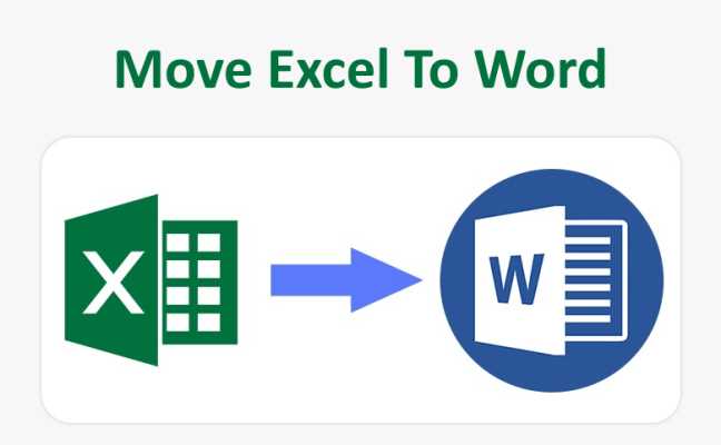 Move Excel To Word