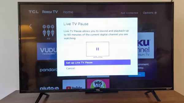 Select Set Up Live Tv Pause To Begin Setup