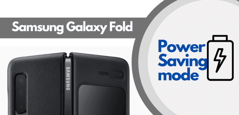how to enable power saving mode on galaxy fold