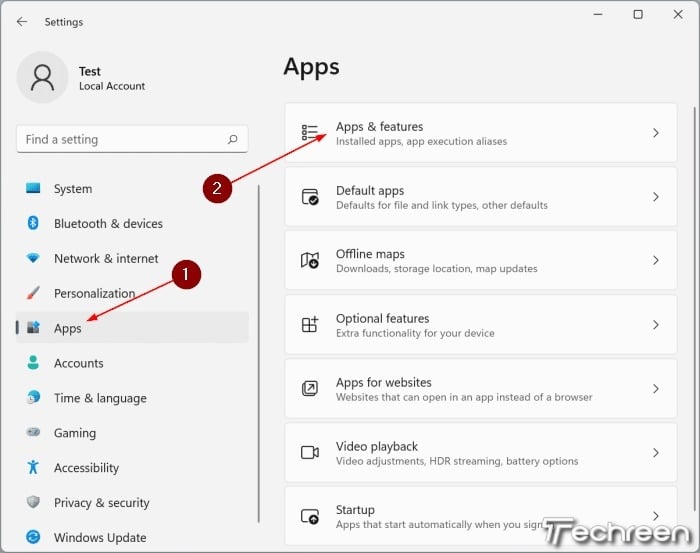 Windows 11 Apps & Features