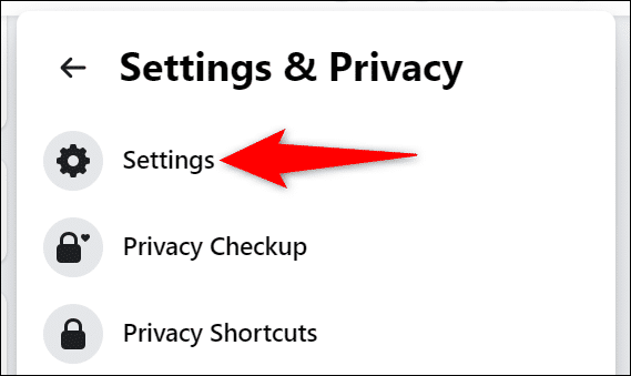 Choose Settings From The Settings And Privacy Menu.