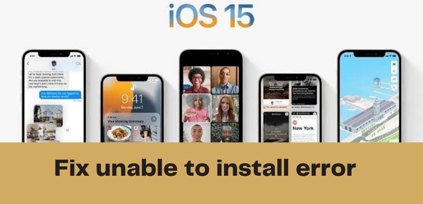 Ios 15 Update, Unable To Install