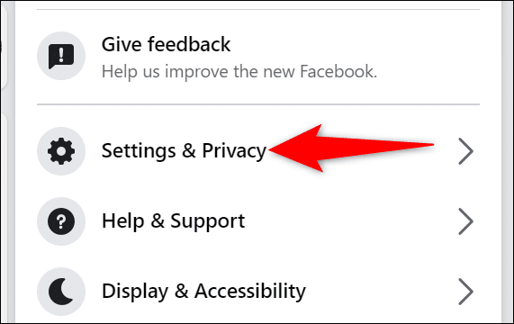 Select Settings And Privacy In The Facebook Menu.