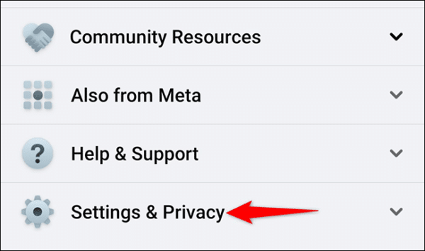 Select Settings And Privacy On The Menu Page.