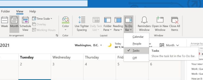 Outlook Calendar Tasks