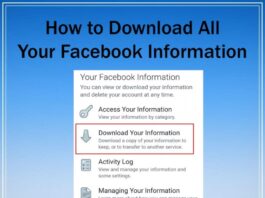 Download All Facebook Info