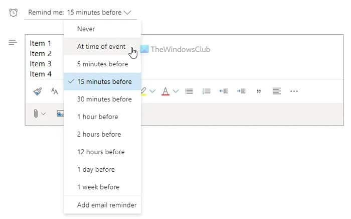 Outlook Calendar As To Do List Repeat Reminder