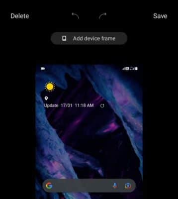 add device frame to screenshot on Xiaomi