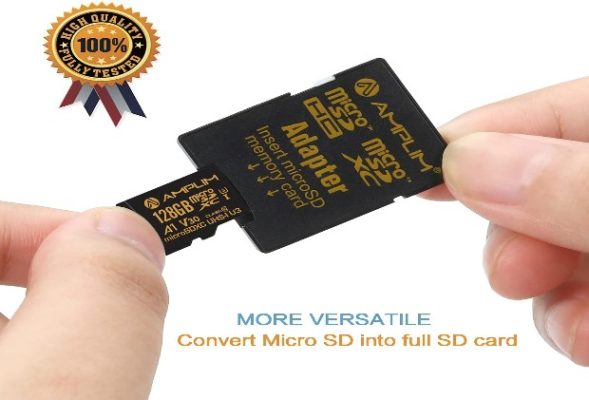 amplim micro sd card, 128gb microsd