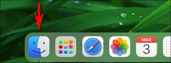 click the finder icon in your dock