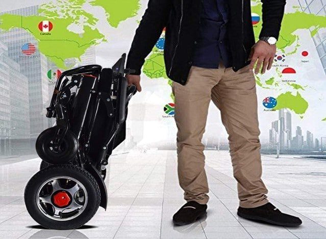 Wyyggnb Remote Travel Light Adult Wheelchair