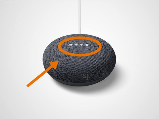 Google Nest Mini Center Touch Button